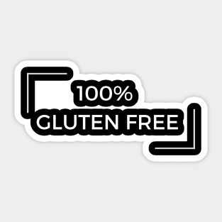 100% gluten free Sticker